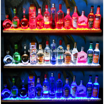 36" LED LIQUOR BOTTLE DISPLAY, SHOT ACRYIC SHELF-BRAND NEW
